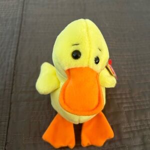 1993 Quackers the Duck Ty Beanie Baby - Rare